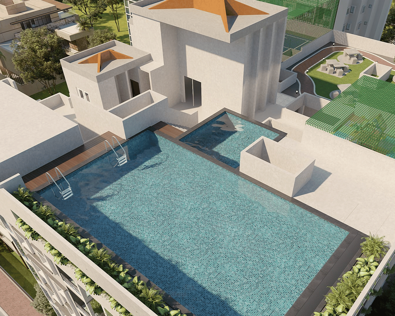 Tower 2 luxury apartment exterior